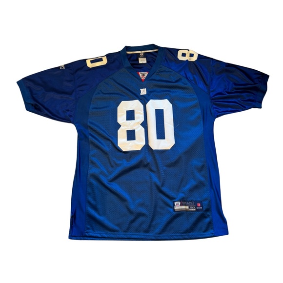 NY Giants Victor Cruz #80 Authentic Reebok On-Field Jersey Blue Size 58 (3XL–4XL - Picture 2 of 5